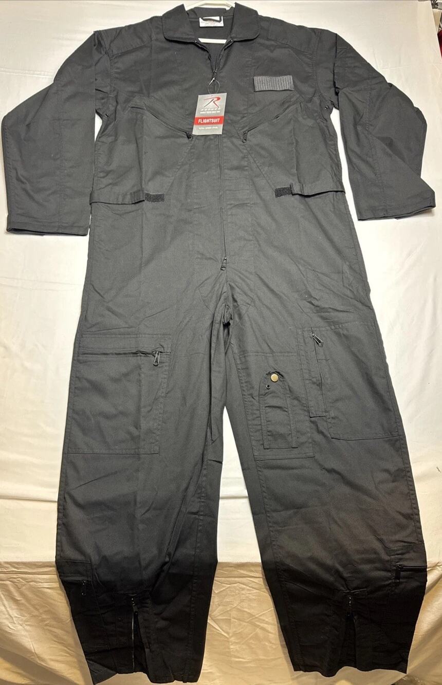 Rothco Flightsuits - Black Size Large NWT